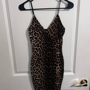 SHEIN Leopard Print Mini Dress